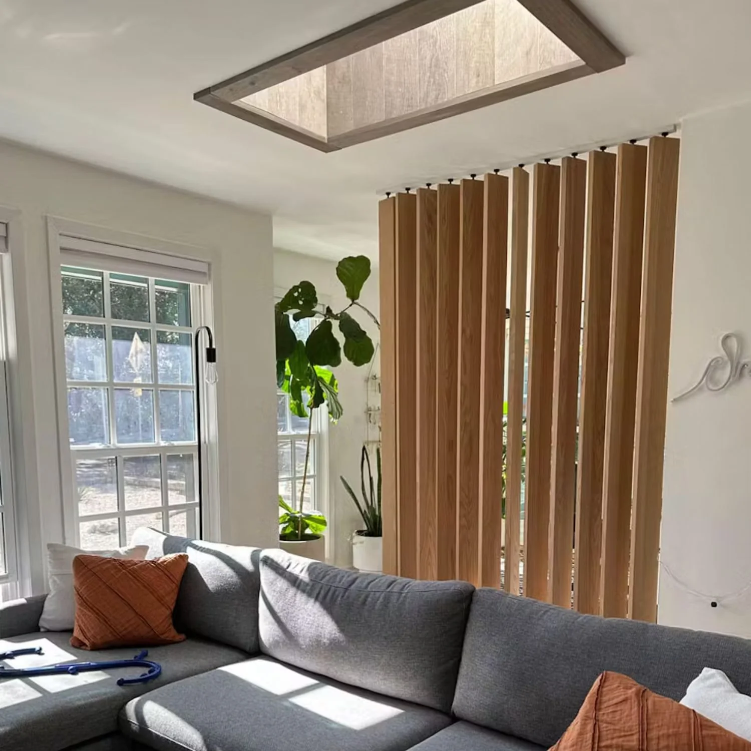Wood Slat Room Divider - Image 5