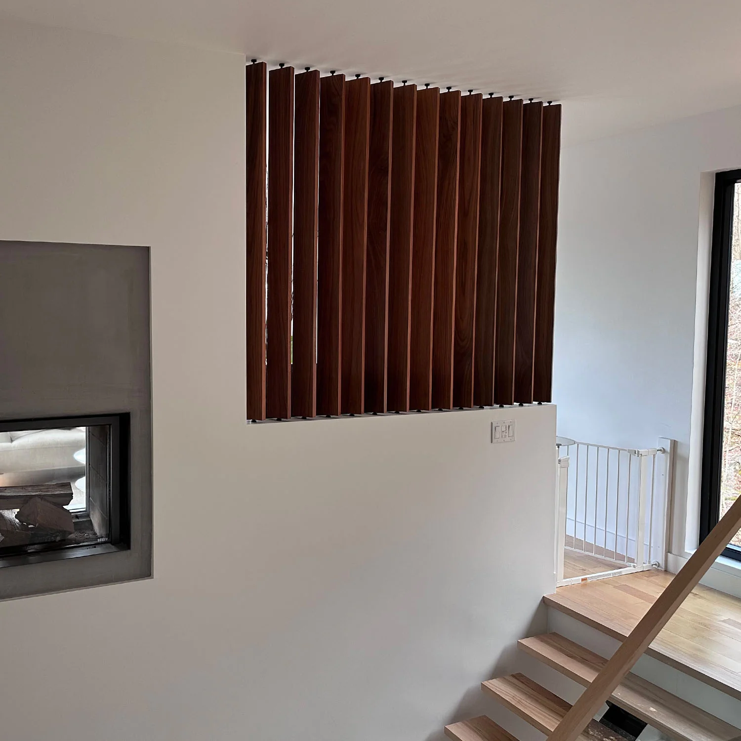 Wood Slat Room Divider - Image 9